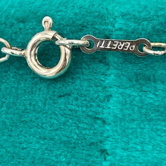 Authentic Tiffany & Co Elsa Peretti Sterling Sliver Small bean Necklace - Picture 8 of 11